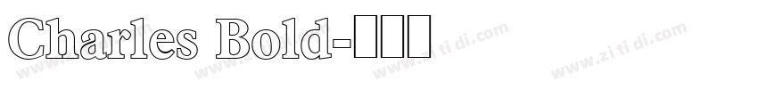 Charles Bold字体转换